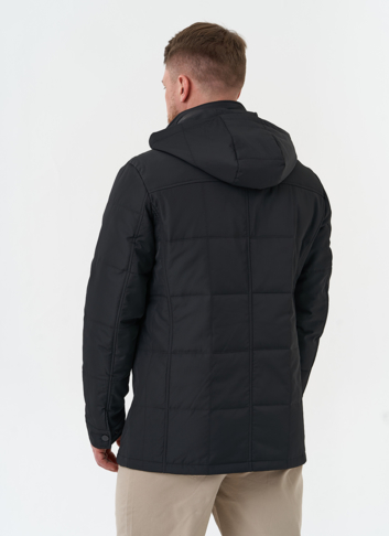 Мужская утепленная куртка с капюшоном