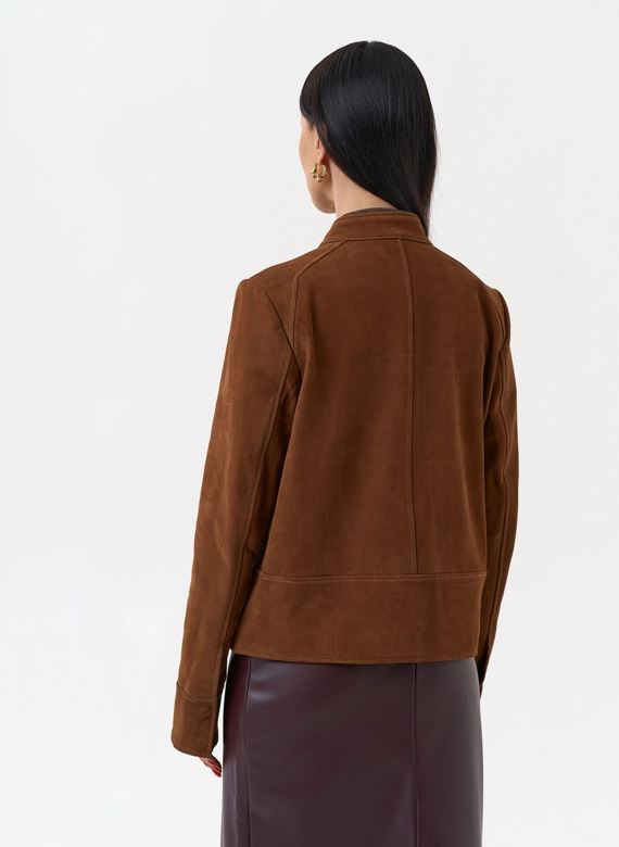 Замшевая куртка - футляр фото