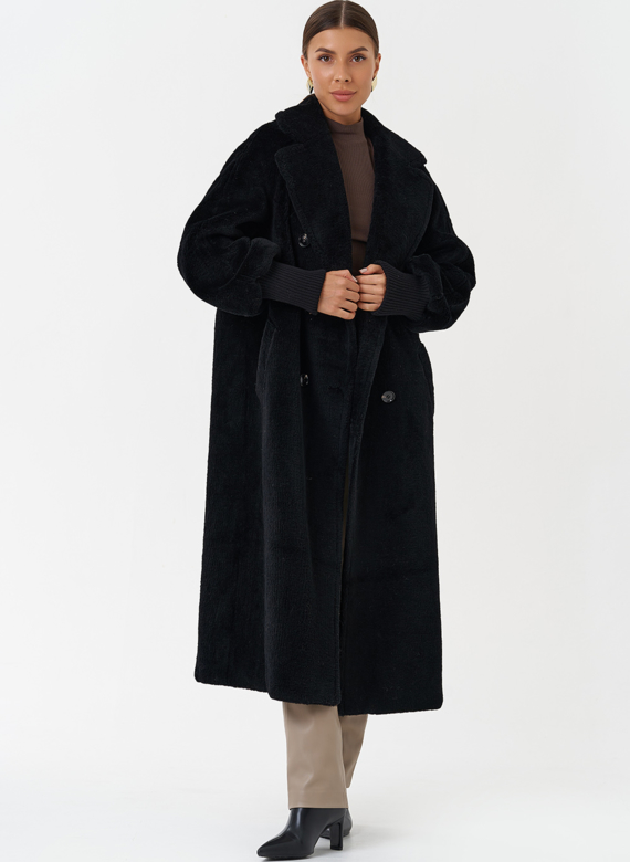 Пальто из шерсти с английским воротником