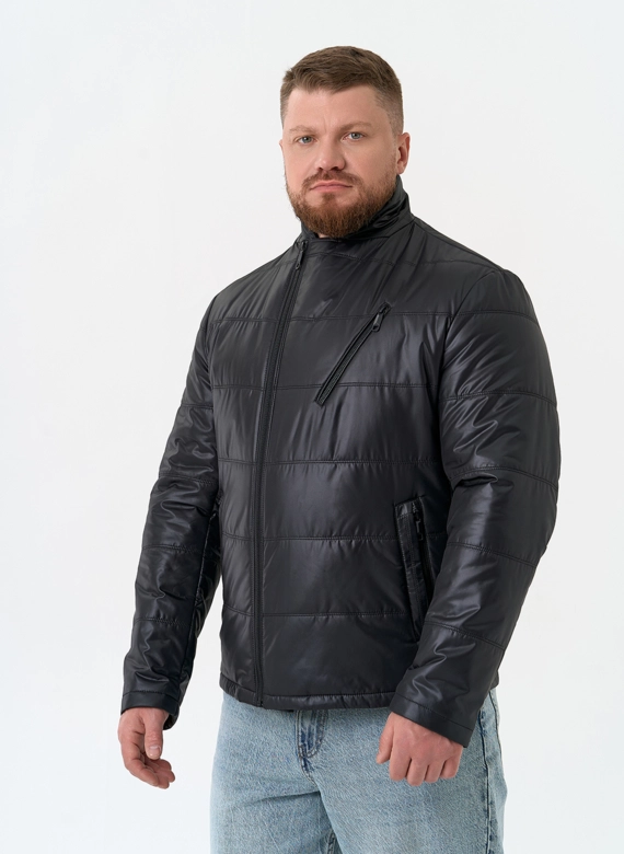 Мужская куртка черного цвета фото