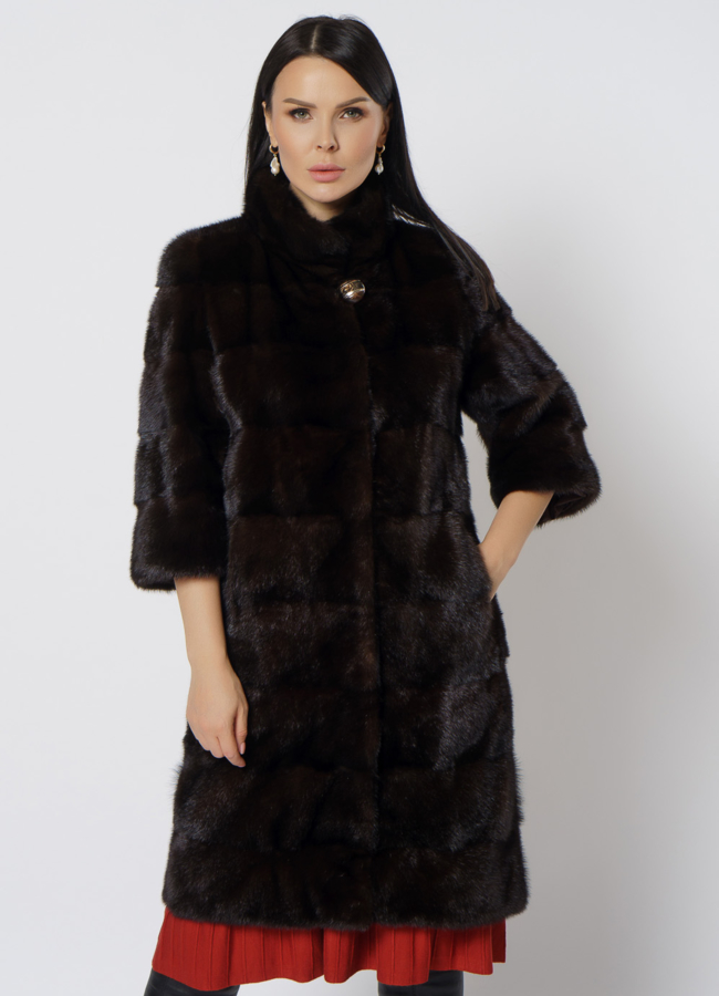 Шуба из норки модель № 25893 универмаг малина