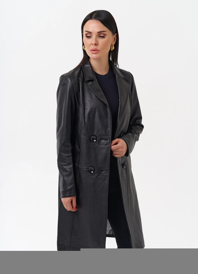 Плащ женский из натуральной кожи модель № 4449 универмаг малина фото
