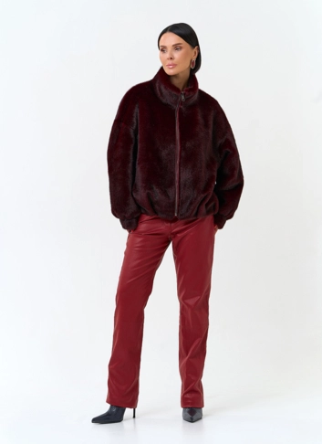 Женская шуба из эко меха фото