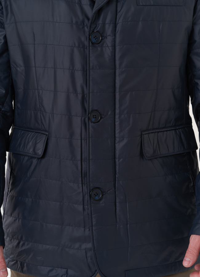 Мужская курка синего цвета модель № 26813 в рассрочку