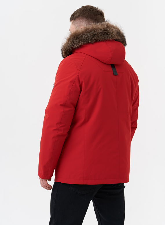 Парка мужская на мехе из волка