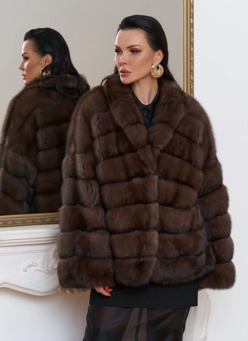 Куртка из баргузинского соболя фото